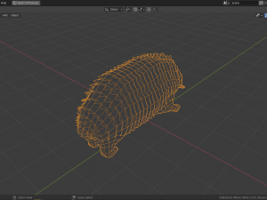 cartoon echidna Modello 3D