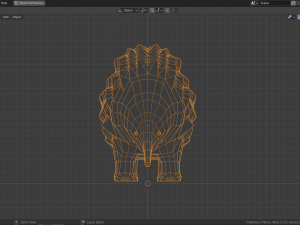 cartoon echidna Modello 3D