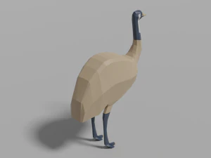 cartoon emu 3D Model