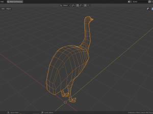 cartoon emu 3D 모델