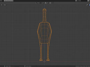 cartoon emu 3D Model