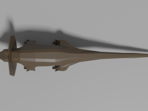cartoon frill-necked lizard 3D Model