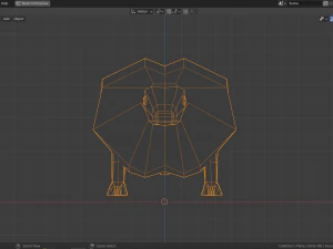 cartoon frill-necked lizard 3D Model