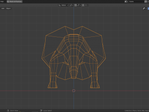 cartoon frill-necked lizard 3D Model