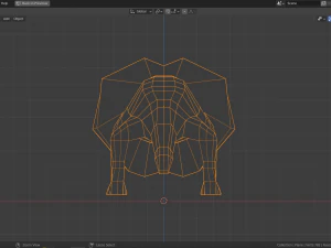 cartoon frill-necked lizard 3D Model