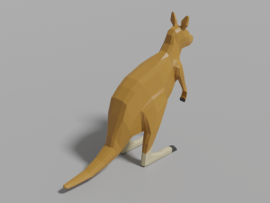 cartoon kangaroo 3D 模型