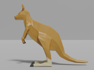 cartoon kangaroo 3D 模型