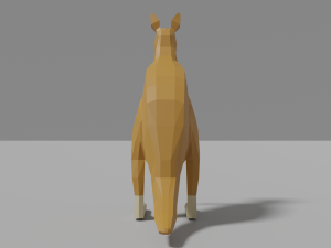 cartoon kangaroo 3D 模型