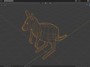 cartoon kangaroo 3D 模型