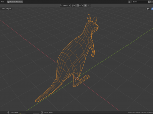 cartoon kangaroo 3D 模型
