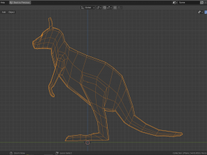 cartoon kangaroo 3D 模型