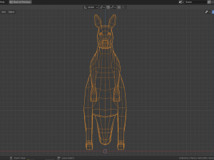 cartoon kangaroo 3D 模型
