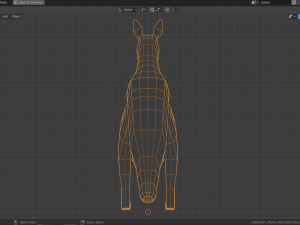 cartoon kangaroo 3D 模型
