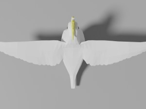 cartoon cockatoo 3D 模型