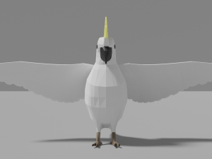 cartoon cockatoo 3D 模型