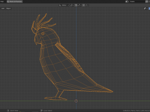 cartoon cockatoo 3D 模型