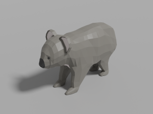 cartoon koala 3D मॉडल