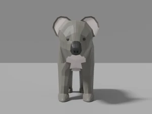cartoon koala 3D Model