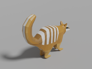cartoon numbat Modello 3D