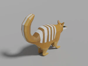 cartoon numbat 3D Model