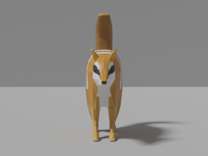 cartoon numbat Modello 3D