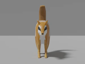 cartoon numbat 3D Model
