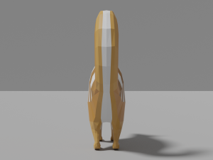 cartoon numbat Modello 3D