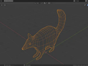 cartoon numbat 3D Model