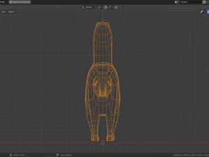 cartoon numbat 3D Model