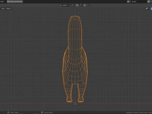 cartoon numbat 3D Model