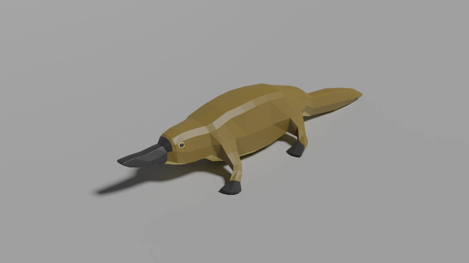 cartoon platypus 3D Model .c4d .max .obj .3ds .fbx .stl .blend 