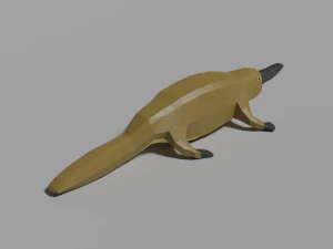 cartoon platypus 3D Model