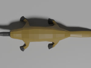 cartoon platypus Model 3D