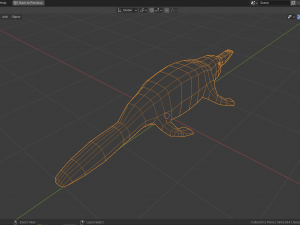 cartoon platypus Model 3D
