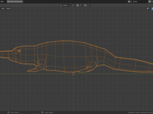 cartoon platypus Model 3D