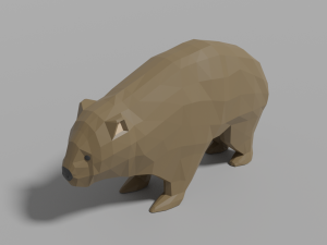 cartoon wombat 3D Model