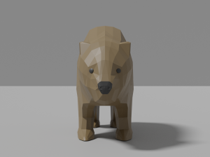 cartoon wombat 3D Model
