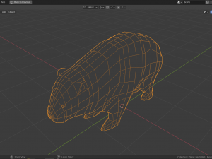 cartoon wombat 3D Model