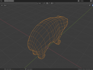 cartoon wombat 3D Model