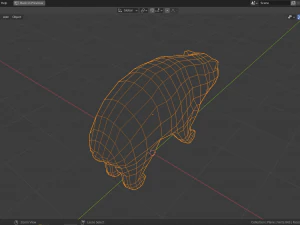 cartoon wombat 3D Model