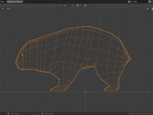 cartoon wombat 3D Model