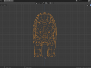 cartoon wombat 3D Model