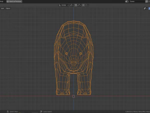 cartoon wombat 3D Model