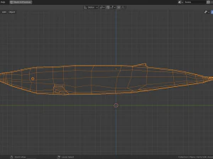 cartoon blue whale 3D Model