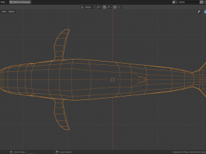 cartoon blue whale Modelo 3D