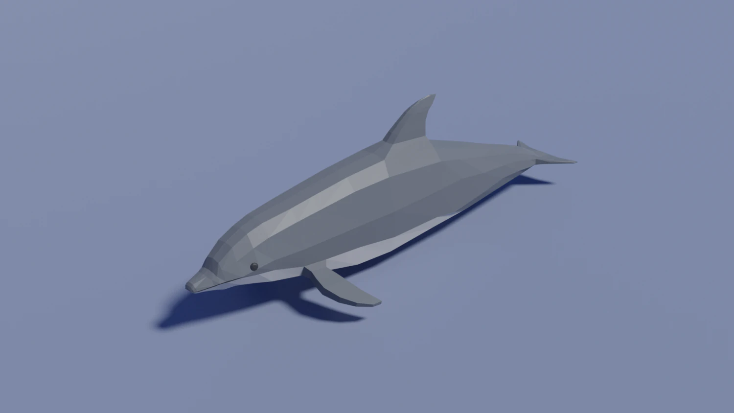 cartoon dolphin 3D Model .c4d .max .obj .3ds .fbx .stl .blend 