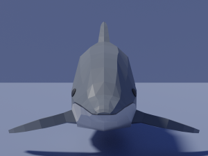 cartoon dolphin 3D Model