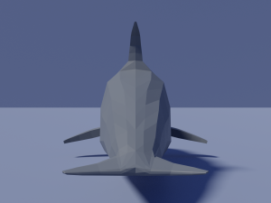 cartoon dolphin 3D Model