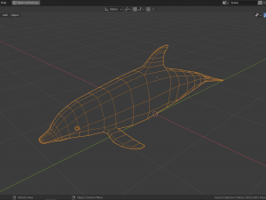 cartoon dolphin 3D Model