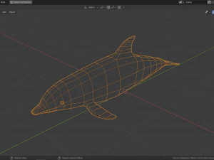 cartoon dolphin 3D Model